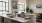 a kitchen with a large island